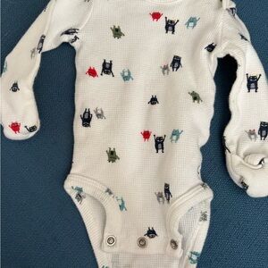 Carter's White Bodysuit with Colorful Robot Design